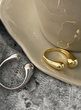 球球开口戒指女小众冷淡