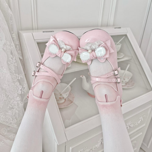 心动小兔lo鞋圆头软妹洛丽塔鞋