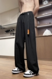BK08*P45特夏季穿搭美式复古休闲机能冰丝速干裤直筒宽松休闲裤，男装休闲裤，电商A007-3