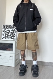 K110*P48直播严选款~夏高街美式复古vibe工装直筒宽松短裤潮男，男装休闲裤，电商A007-3