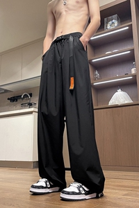 BK08*P45特 夏季美式复古休闲机能冰丝速干裤直筒宽松休闲裤图片