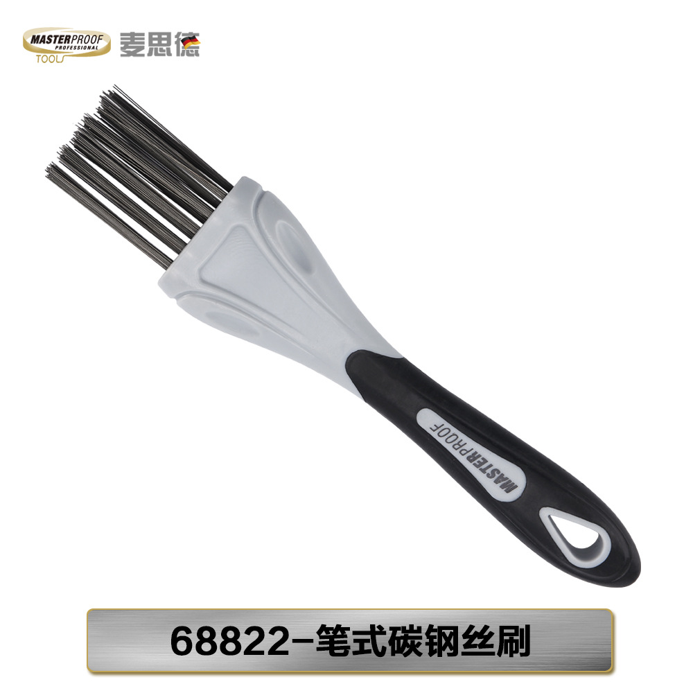 钢丝刷除锈打磨神器不锈钢清洁刷带柄钢刷铁刷子小刚刷工业用硬毛