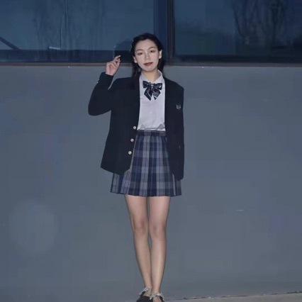 空栗鼠丸原创jk原单正品jk套装制服正版格裙夏短裙半身裙百褶裙送