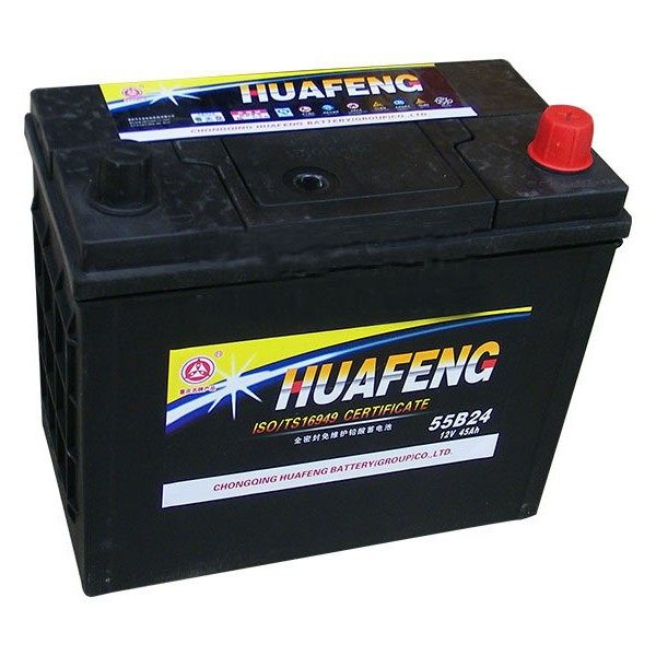 12V60A55D23丰田金杯奇瑞旗云长城哈弗汽车电瓶华丰55D