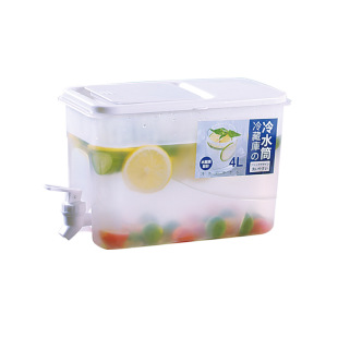 水饮料桶冰水杯果汁 4l带龙头大容量冰箱冷水壶水果茶凉水壶家用装