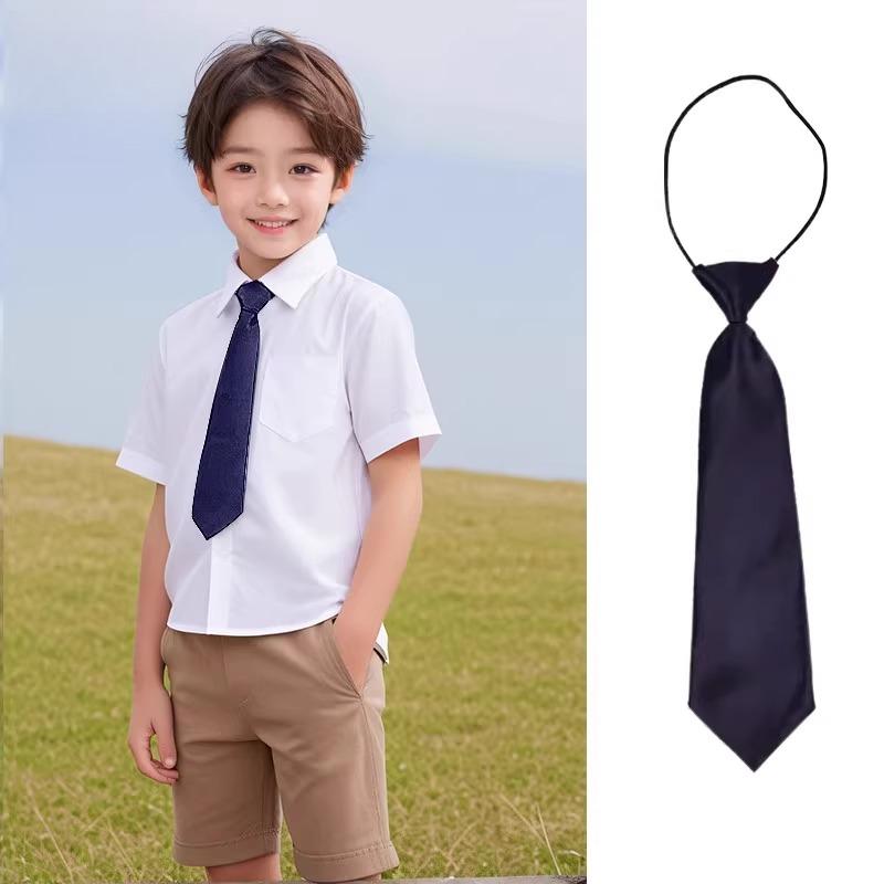 儿童小领带英伦风蓝色男童宝宝西装礼服配饰小学生演出合唱服搭配