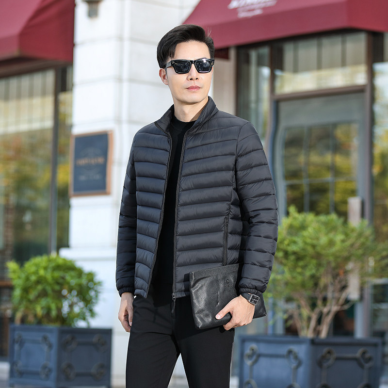 男士棉服2025新款轻薄款立领棉衣中青年大码秋冬季保暖棉袄男外套