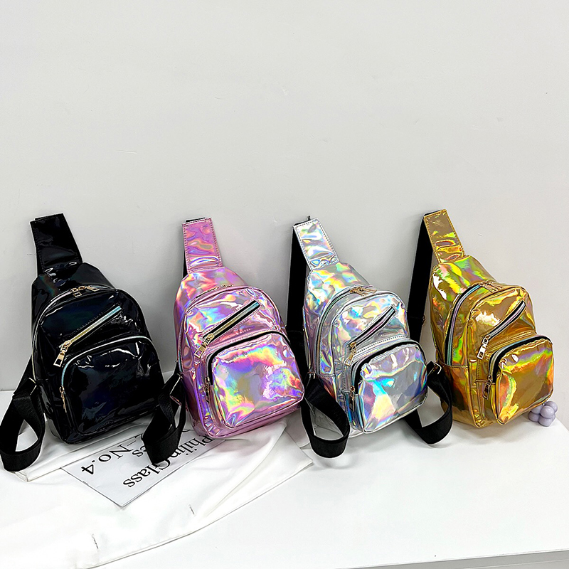 2022新款女包潮ins时尚百搭网红小包包蹦迪包运动斜挎包镭射胸包