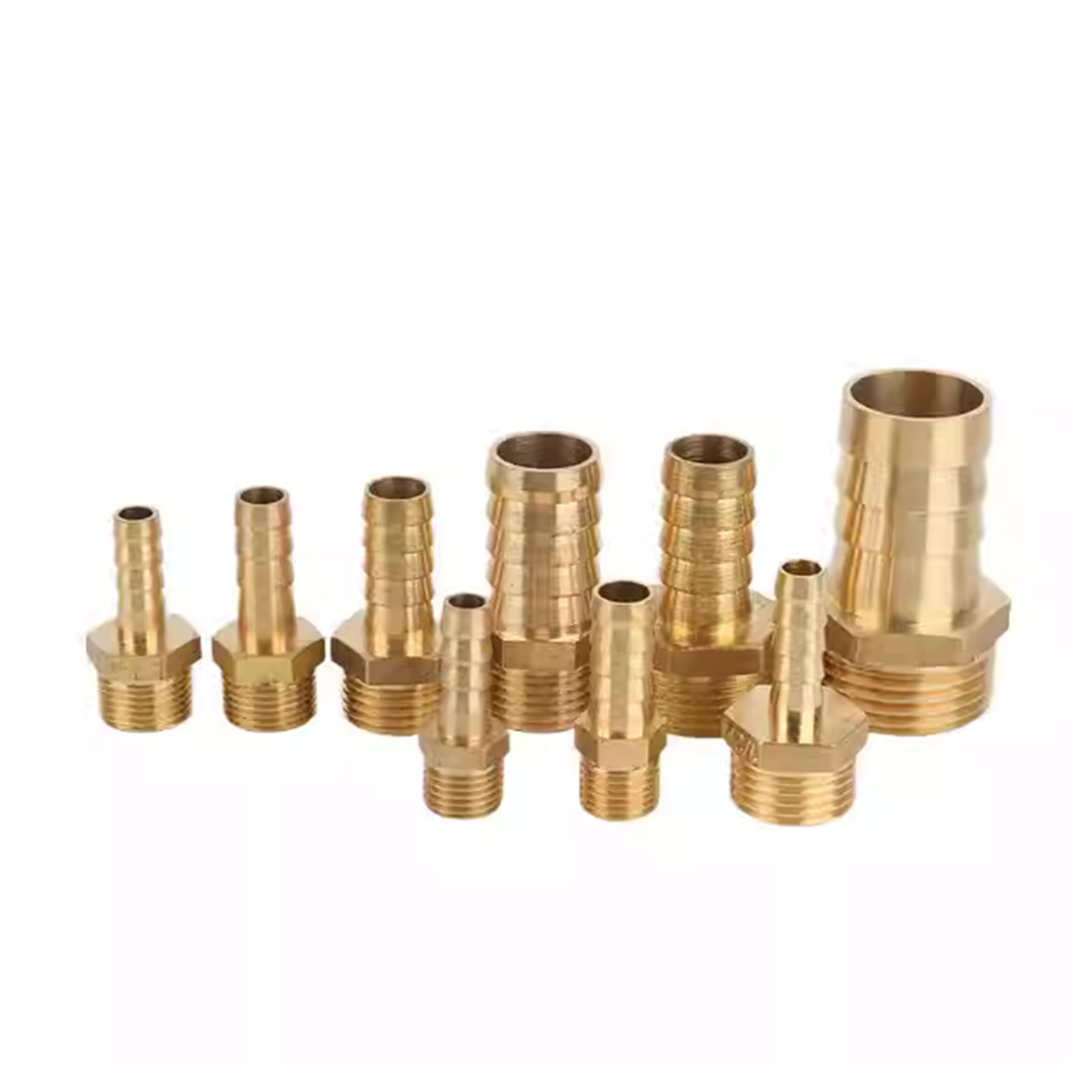 宝塔直通外螺纹加厚气嘴接头