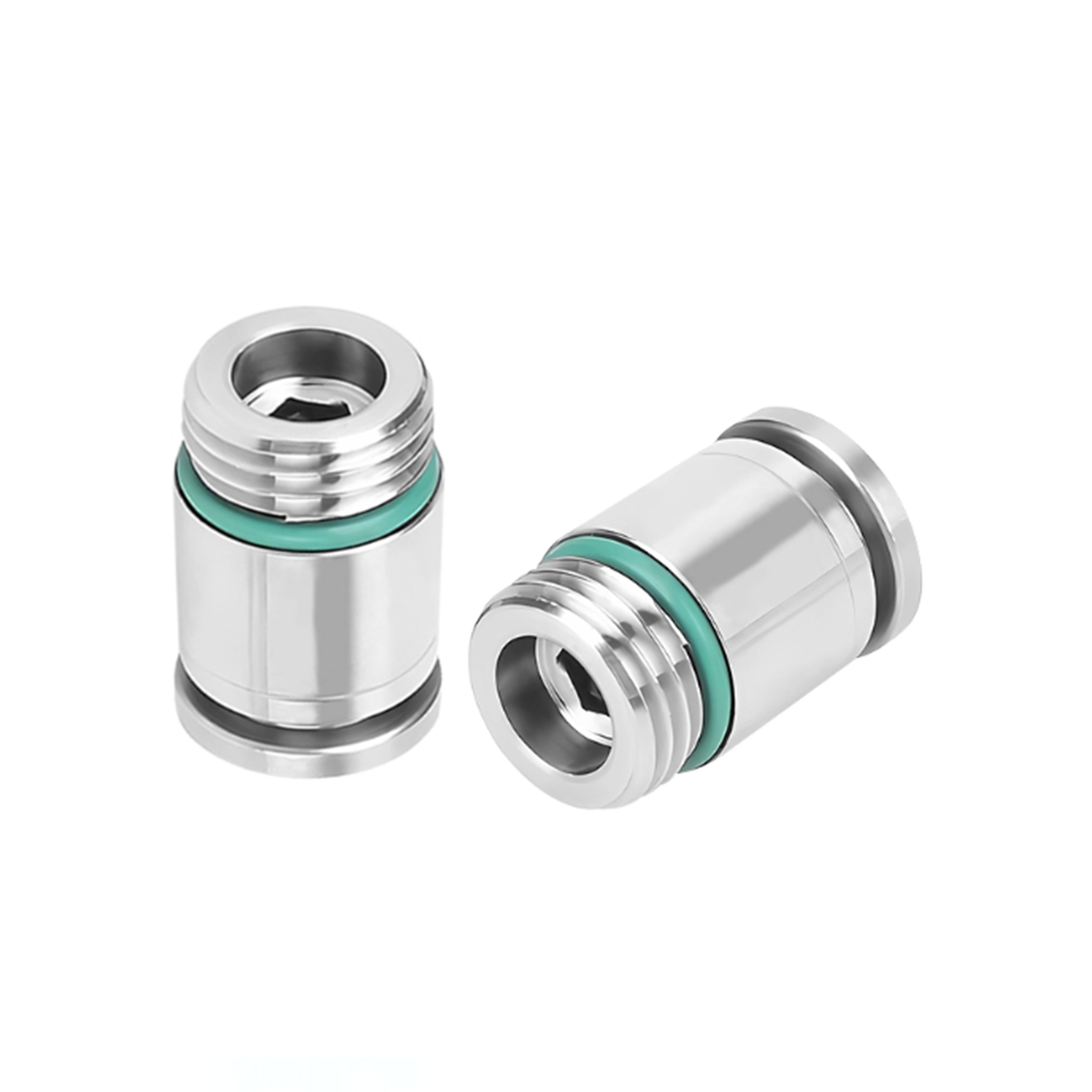 304不锈钢直通密封圈外螺纹气动接头POC-4/6/8/1014/M5/01/03/04