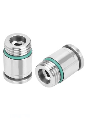 304不锈钢直通密封圈外螺纹气动接头POC-4/6/8/1014/M5/01/03/04