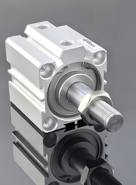 亚德客型薄型双出轴带磁性气缸SDAD12/25/40/63/100X5X30X50SB