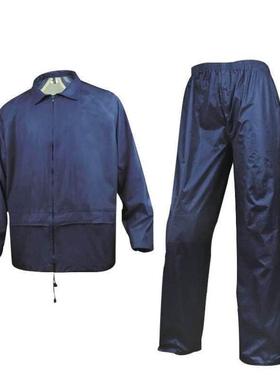 407003工作雨衣涤纶套装款藏青色M码1件装