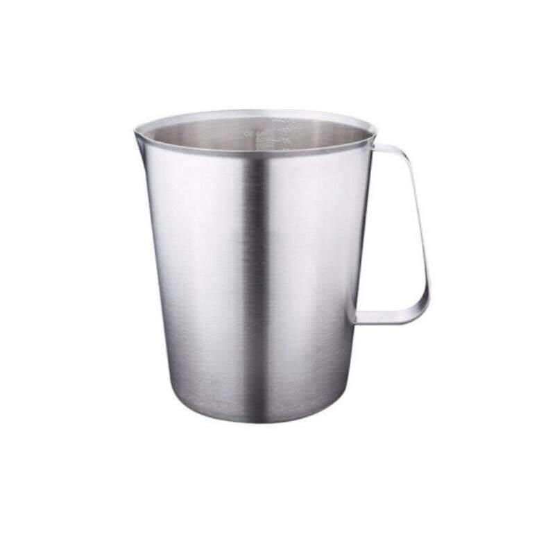 中部工品流体储备量杯不锈钢刻度量杯1000ml【直径10.5高14】