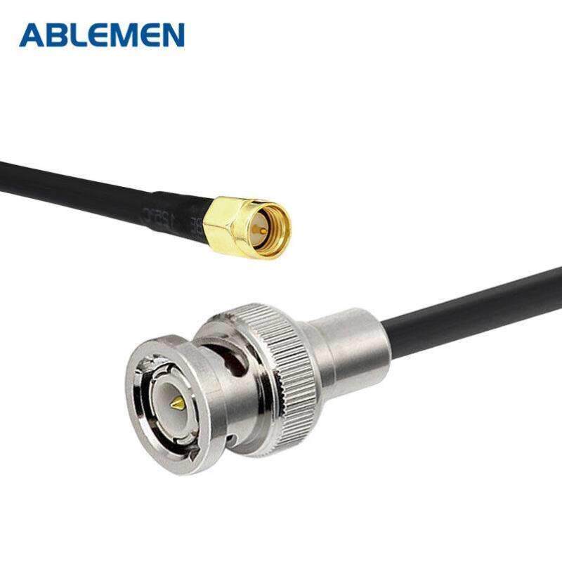 ABLEMEN全铜50-5射频连接跳线BNC公头/SMA公头GPS天线延长线3米
