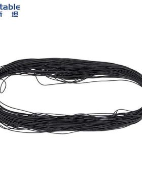 稳斯坦W5648(100米)黑色乳胶弹力绳松紧绳子皮筋绳圆松紧带黑色2m