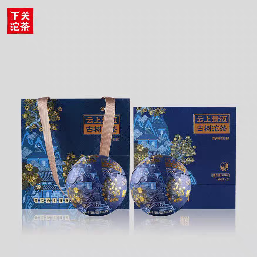2025年下关云上景迈古树沱茶 生茶 260g*2沱套 下关沱茶 金印系列