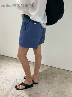 现货发february 11韩国东大门2026夏新百搭纯色松紧腰休闲短裤女