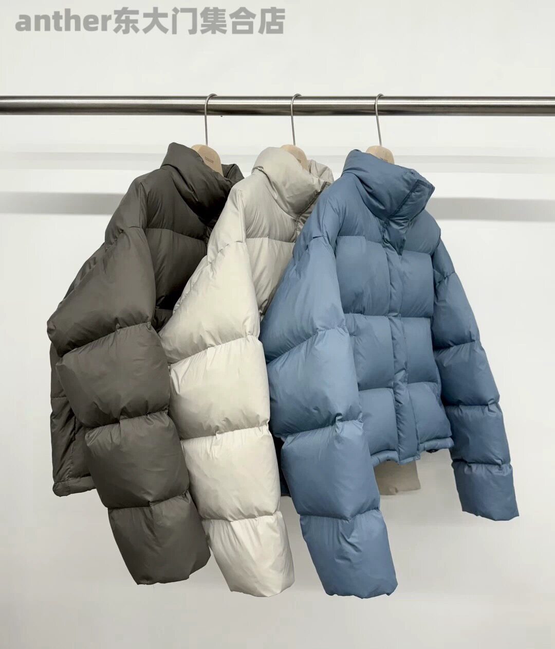 现货toogood韩国东大门简约立领短款鹅绒羽绒服外套面包服