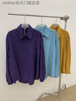 atmosphere韩国2025秋季新款时尚百搭宽松休闲长袖衬衫