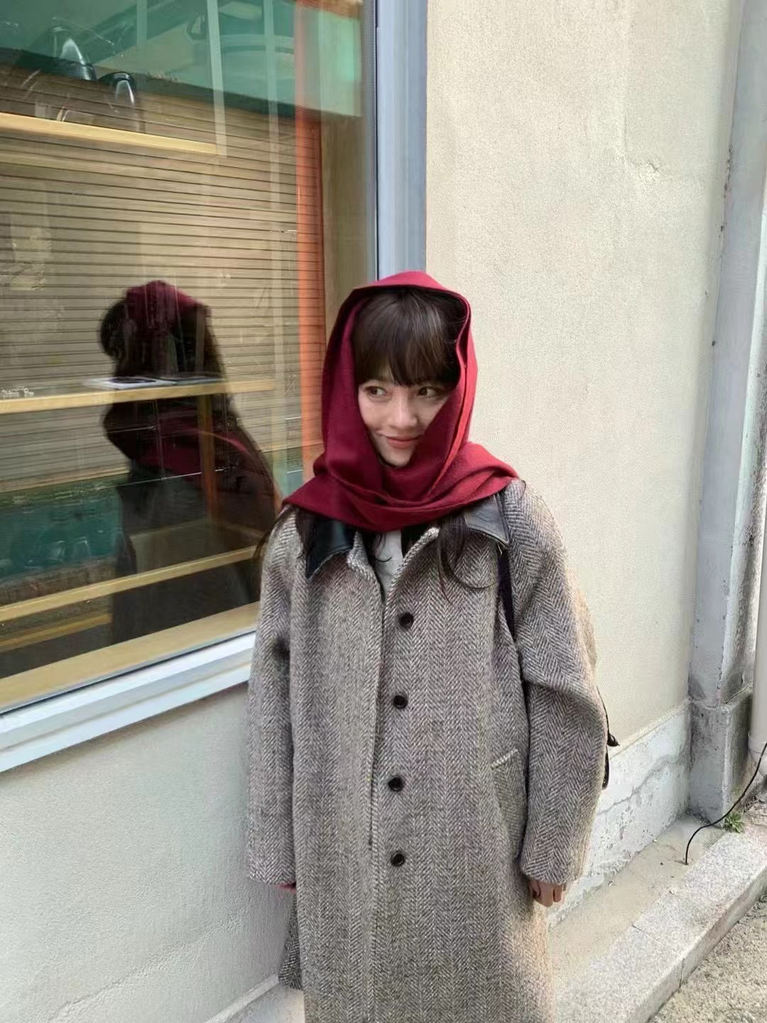 韩国东大门underson2024秋冬新款气质百搭单排扣羊毛大衣外套女