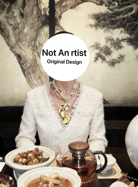 vintage原创小众高级感镶钻滴油锦鲤吊坠仿真珍珠叠戴宴会项链