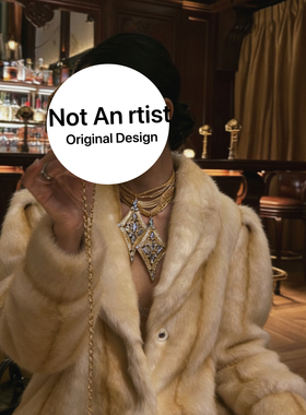 小众高级感名媛风颈链 重工满钻多层叠戴 夸张吊坠礼服锁骨链女