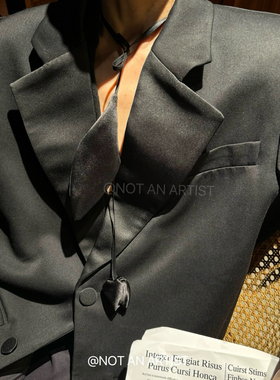 郁金香项圈极简白色系优雅项链