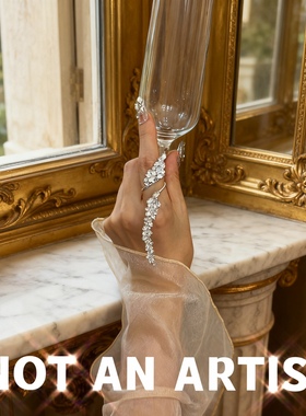 小众首饰vintage复刻博物馆文艺复兴时期艺术优雅线条水钻戒指