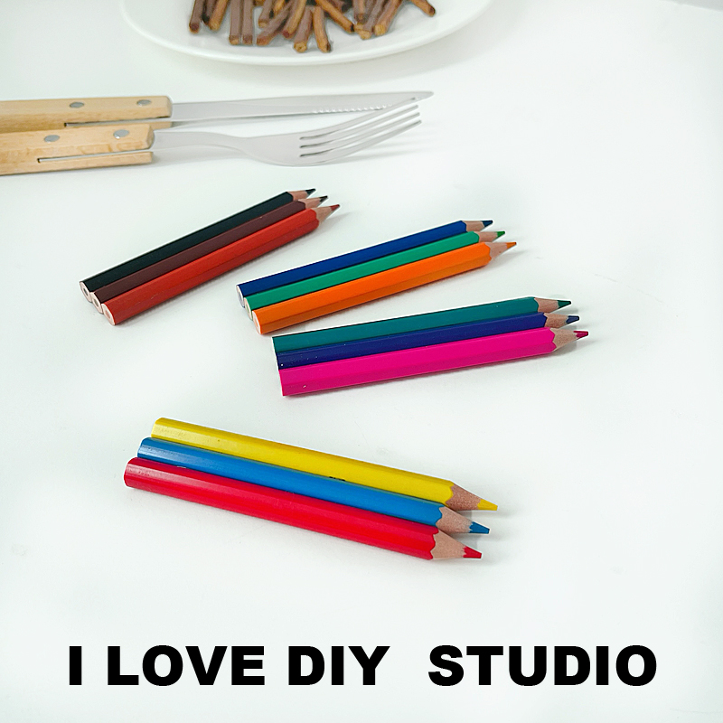 自制手作美感蜡笔创意少女风发饰