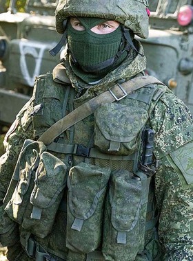 冷战时代授权 复刻俄军6sh117作战装具 俄罗斯小绿人EMR战术背心