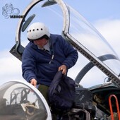 猛犸直采俄罗斯空天军公发飞行员蓝色抓绒空勤夹克外套保暖内衬