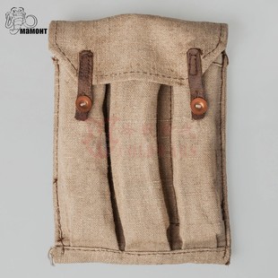 俄罗斯直采原品苏联PPS三仓帆布弹夹包 二战苏军波波沙志愿军50冲