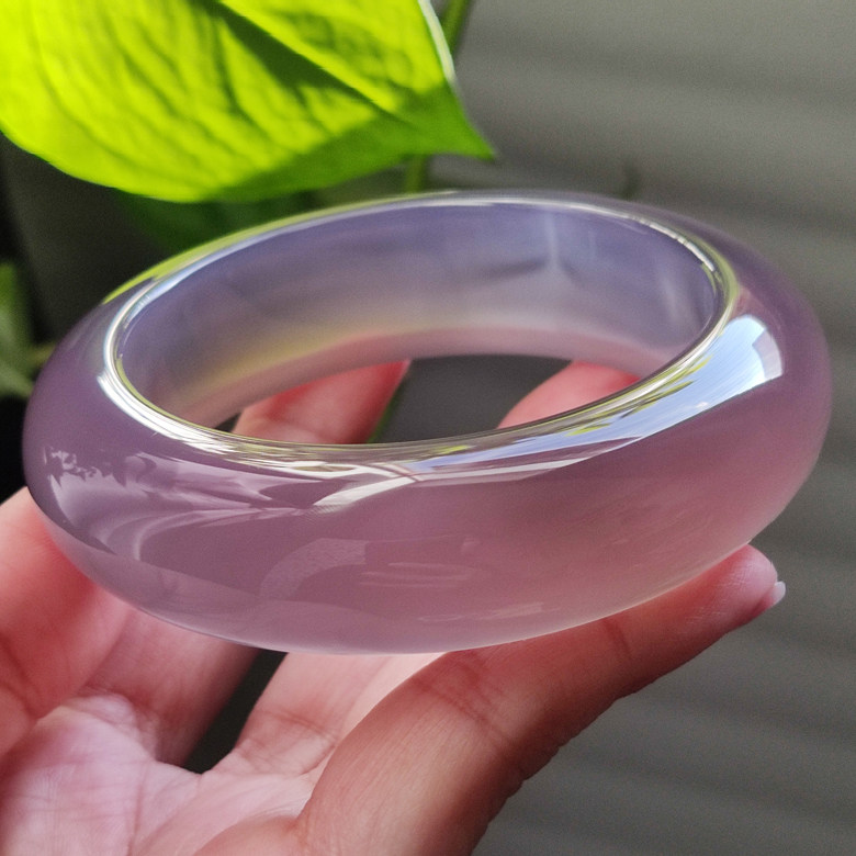 玛瑙印象 醇香葡萄酒 纯天然巴西帝王紫玛瑙手镯 加厚肉肉冰紫59