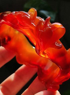 绝世酒红 纯天然逊克北红江料玛瑙手镯 稀世典藏级满红酒红宝石光