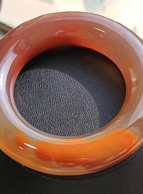 玛瑙印象 时光年轮 纯天然老坑花料玛瑙手镯高档油润实肉胖圆条54