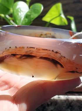 天然花纹玛瑙手镯