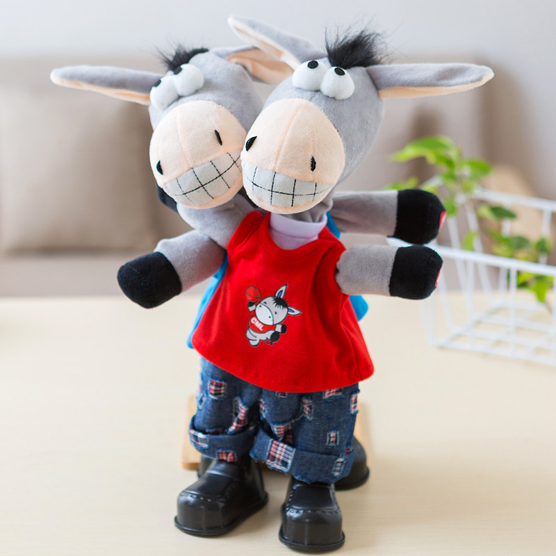 儿童电动摇头驴会学说话的小毛驴唱歌跳舞婴儿摇摆驴男孩女孩玩具