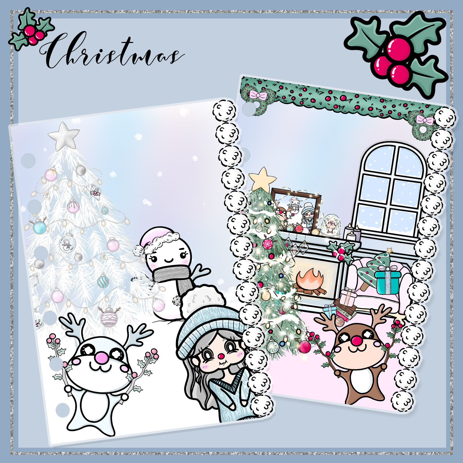 [ Bring Q]Original/Separator page/Christmas Series ins European style Loose-leaf PDA lovely decorate source materialin the Electronic Dictionary/Electronic paper book/Stationery , The paper book , Loose-leaf for the core  category - from Buy2taobao.com to provide professional Taobao agent buy service