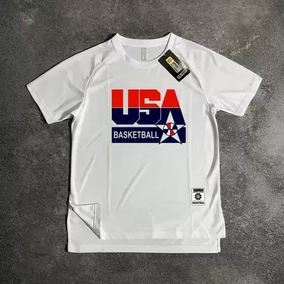 Ncaa Duke North Carolina American-Style Quick-Drying Shooting Training Clothing Breathable Quick-Drying Sports Fitness Running T-Shirt Short-Sleeved