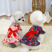 宠物狗狗公主裙百搭可爱小爱心时尚 衣服26情人节裙子 裙猫咪春夏季