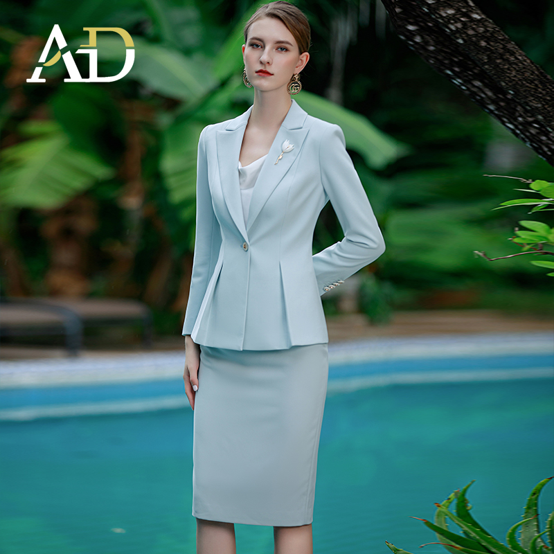 气质女神范职业西装珠宝店工作服