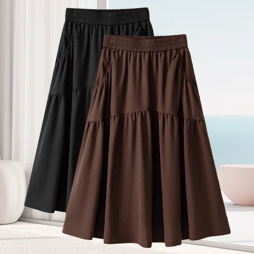 显瘦百搭全国包邮冰丝半身裙女夏