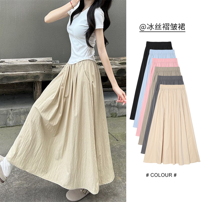 韩版高腰显瘦百搭半身裙女