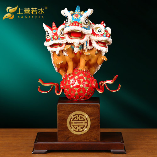 狮子摆件醒狮家乔迁开业礼物