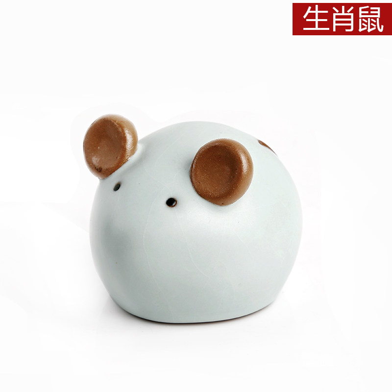 上善若水 陶瓷十二生肖摆件 生日礼品工艺品家居摆设桌面摆件0307