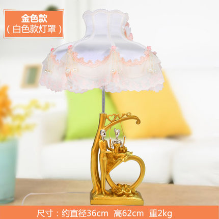 上善若水 创意结婚礼物摆件高档实用送闺蜜朋友婚房礼品台灯1157