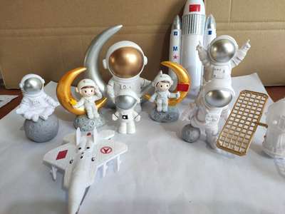 烘焙宇航员玩偶摆件生日蛋糕装饰