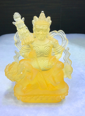 琉璃财宝天王佛像摆件北方守护神招财财神爷家居家用佛堂供奉神像