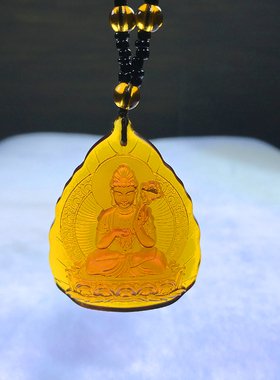 琉璃大势至菩萨佛像吊坠项链十二生肖守护神属马年本命佛男女挂件